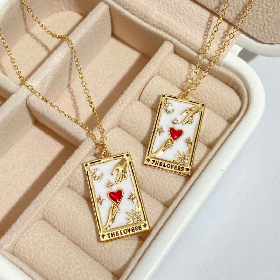 2pcs/set Men Playing Card Charm Necklace, For Jewelry Gift And Party |  SHEIN USA